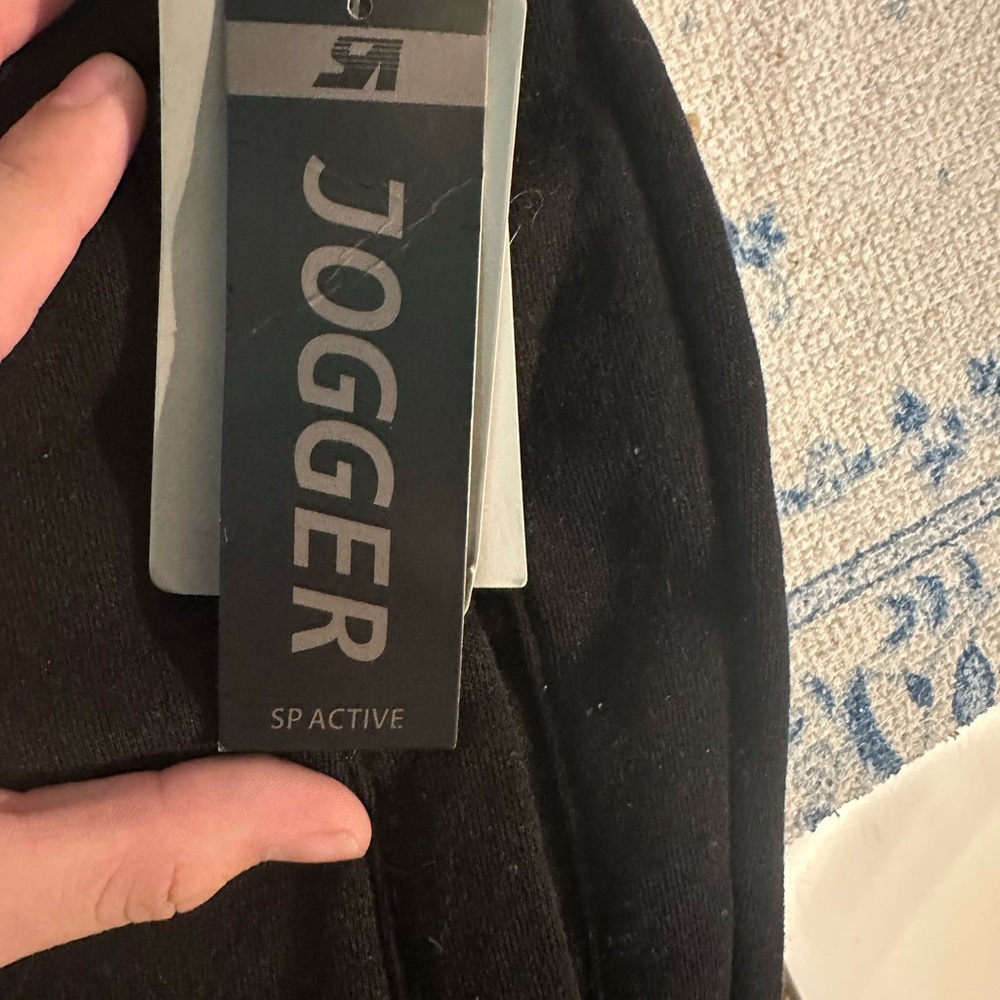 Black Men's Sweatpants - Picture 10 of 12